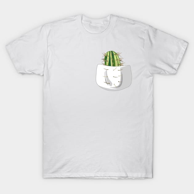 Pocket Cactus T-Shirt by leslieharris372